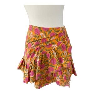 NWT NOLA Couture Harmony Mini Skirt in Marigold